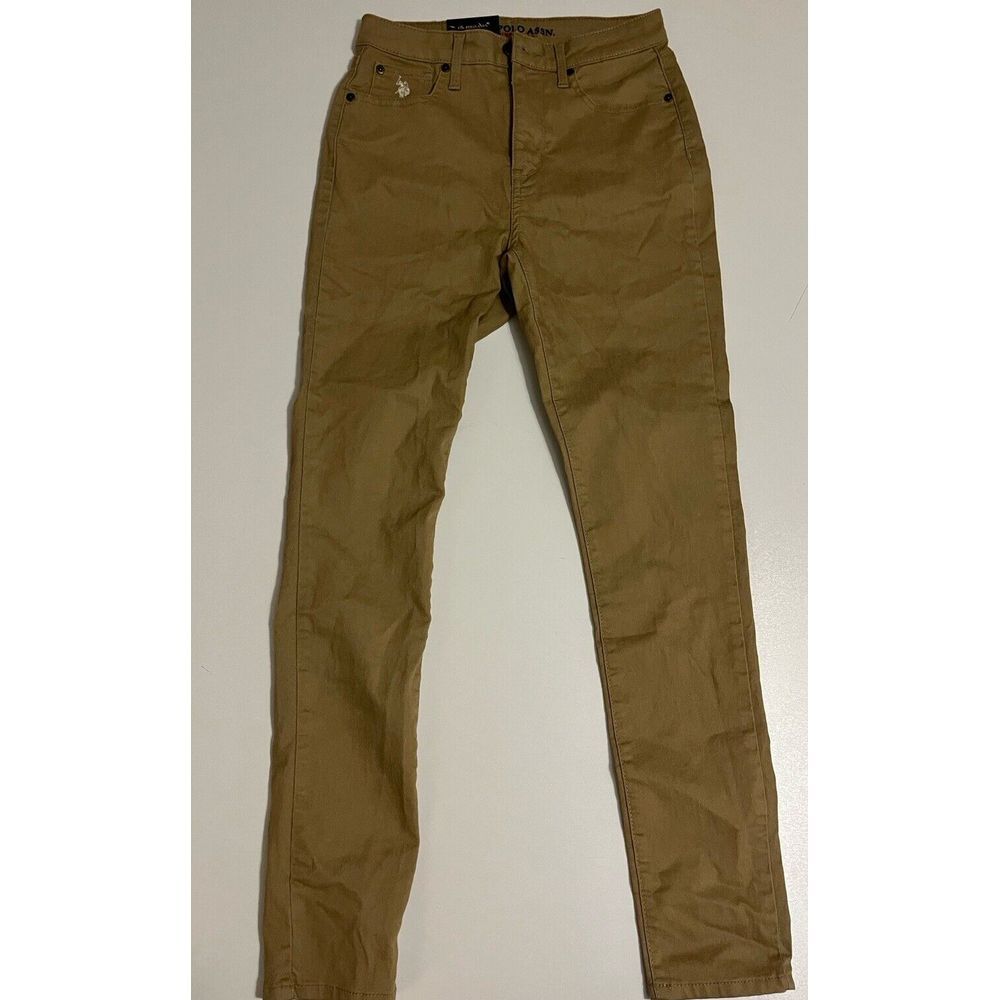 U.S. POLO ASSN. Womans KHAKI Super Skinny Jeans Size 9 NWT - Picture 2 of 8